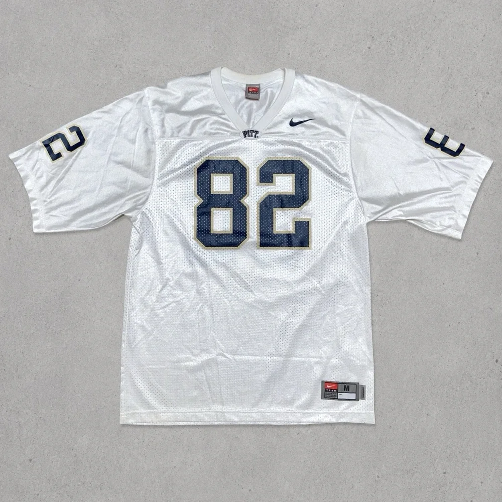 Vintage Nike Team Pitt Panthers Football Jersey #82 Team Authentic Men's M